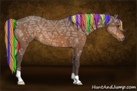 Horse Color:Painted Silver Brown Ice 