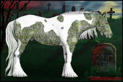 Horse Color:Watercolor Plaid  Silver Black Chinchilla Ice Pearl Tobiano 