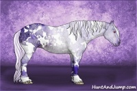 Horse Color:Watercolor White Spotted Silver Brown Chinchilla Ice 