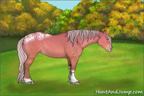 Horse Color:Silver Sable Cream Champagne Ice Dun Tobiano 