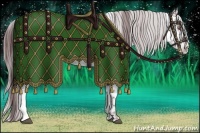 Horse Color:White Spotted Chocolate Silver Black Chinchilla Ice and Chocolate Brown Chinchilla Ice Sabino