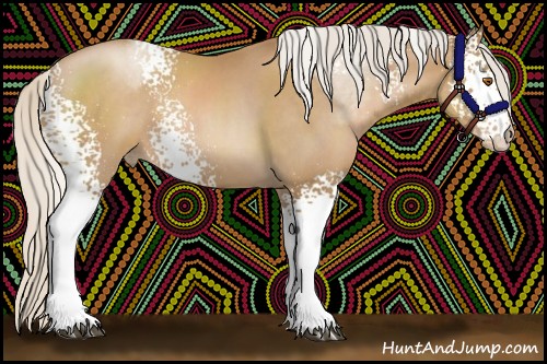 Horse Color:White Spotted Silver Blue Roan Pearl 