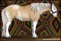 Horse Color:White Spotted Silver Blue Roan Pearl 