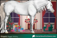 Horse Color:White Spotted Liver Chestnut Pearl Snowcap 
