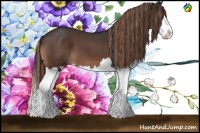 Horse Color:Painted Brown Roan Splash 