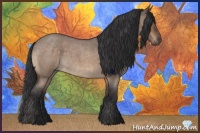 Horse Color:Brown Roan Dun 