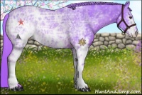 Horse Color:Watercolor White Spotted Chestnut Ice 