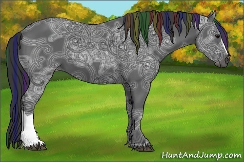 Horse Color:Painted Black Ice 