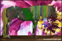 Horse Color:Painted White Spotted Liver Chestnut Rabicano 