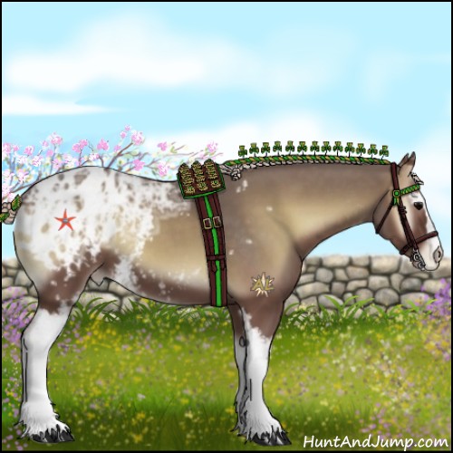Horse Color:White Spotted Silver Blue Onyx Ice Appaloosa 