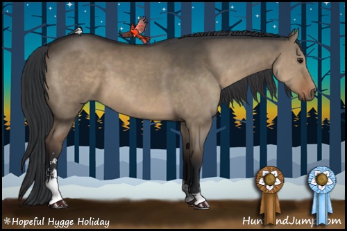 Horse Color:Brown Dun Sabino 