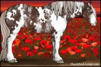 Horse Color:White Spotted Silver Brown 