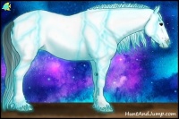 Horse Color:Thunderstruck White Spotted Black 