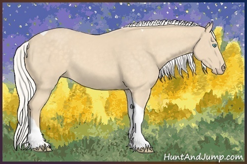 Horse Color:Silver Perlino Tobiano 