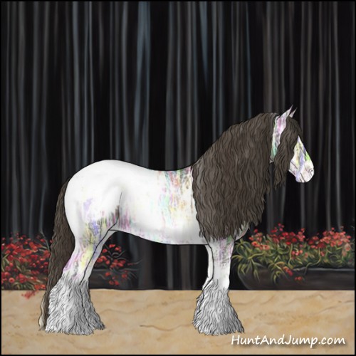 Horse Color:White Spotted Smoky Blue Onyx Ice Appaloosa 