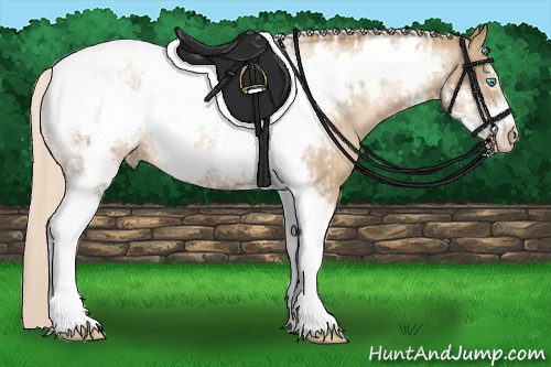 Horse Color:Chocolate Palomino Pearl Tobiano Frame  and Chocolate Palomino Pearl Tobiano Frame 