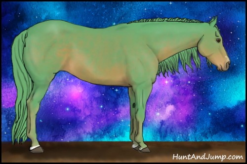 Horse Color:Watercolor Liver Chestnut Sabino