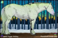 Horse Color:Watercolor White Spotted Liver Red Dun Ice