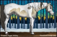 Horse Color:Smoky Blue Onyx Ice Sabino Tobiano 