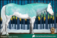 Horse Color:Watercolor Silver Black Chinchilla Splash Rabicano 