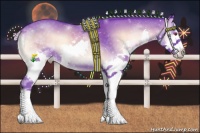 Horse Color:Watercolor Silver Blue Onyx Chinchilla Splash 