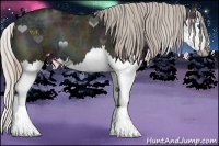 Horse Color:Midnight Silver Blue Onyx Ice Sabino Splash 