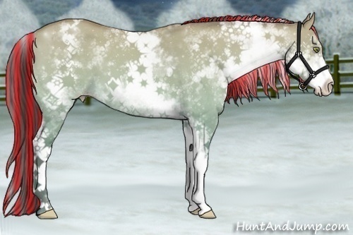 Horse Color:Painted White Spotted Amber Champagne Dun