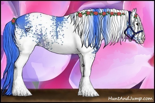 Horse Color:Watercolor White Spotted Brown 