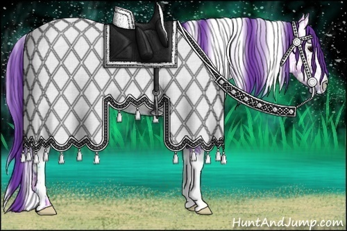 Horse Color:Watercolor White Spotted Brown Ice 