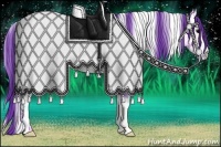 Horse Color:Watercolor White Spotted Brown Ice 