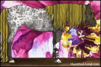 Horse Color:Painted Liver Chestnut Ice Rabicano 