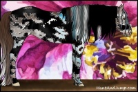 Horse Color:Liver Chestnut Tobiano Frame 