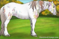 Horse Color:Silver Black Ice Tobiano Blanket 