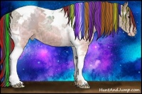 Horse Color:Painted Classic Champagne Ice Tobiano 