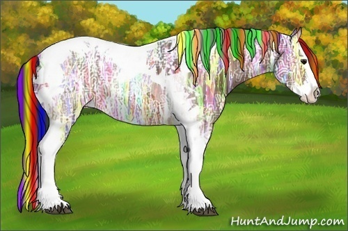 Horse Color:Painted Brown Ice Splash Tobiano