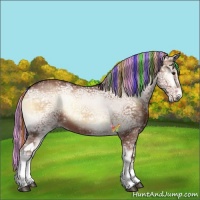 Horse Color:Painted Red Onyx Ice Sabino Tobiano
