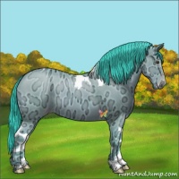 Horse Color:Watercolor Classic Champagne Ice Tobiano 