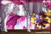 Horse Color:Watercolor White Spotted Liver Chestnut 