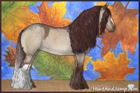 Horse Color:Chocolate Brown Roan Dun