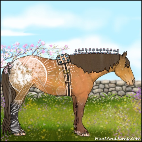 Horse Color:Buckskin Snowflake Varnish