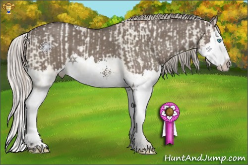 Horse Color:Silver Classic Cream Champagne Pearl Dun Sabino Splash  and Silver Grullo Sabino Splash 