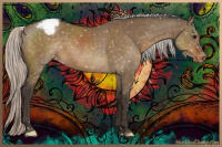 Horse Color:Silver Brown Dun Snowflake Varnish