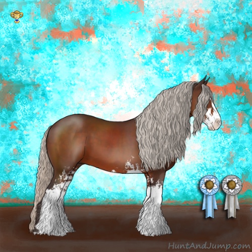 Horse Color:Silver Brown Sabino 