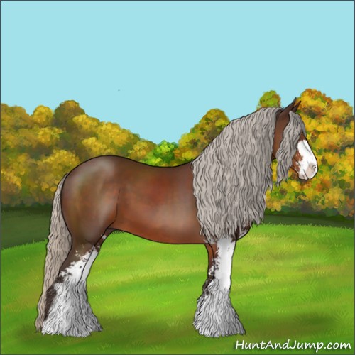 Horse Color:Silver Brown Sabino 