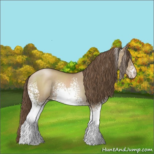 Horse Color:White Spotted Grullo Pearl