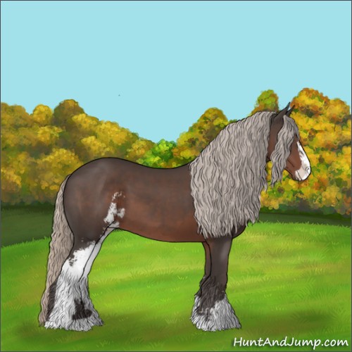 Horse Color:Silver Black Sabino