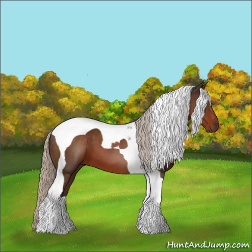 Horse Color:Silver Brown Tobiano