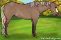 Horse Color:Painted Silver Brown Dun 