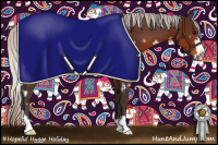 Horse Color:White Spotted Silver Brown Frame