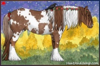 Horse Color:White Spotted Chestnut Frame Rabicano
